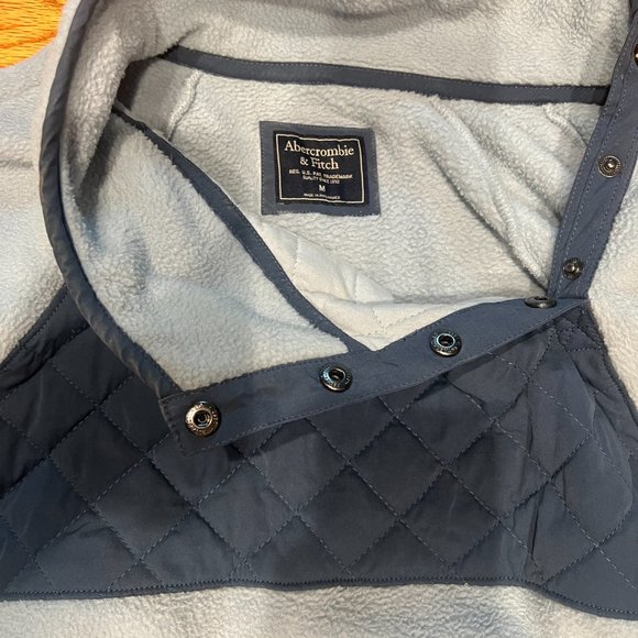 Abercrombie Asymmetrical Side button Fleece Pullover - Picture 2 of 3